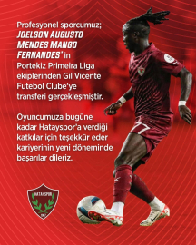 Hataysporlu Joelson Fernandes, Gil Vicente’ye transfer oldu