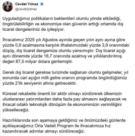Cevdet Yılmaz: Cari açığın milli gelire oranı yüzde 2'nin altına gelecektir