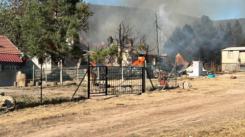 Bolu’da, yayladaki yangında 12 yapı kullanılamaz hale geldi