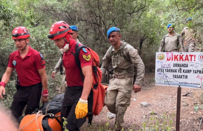 Likya Yolu'nda kaybolan Çinli turistin cansız bedeni bulundu (3)
