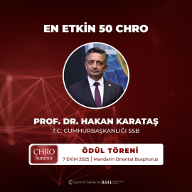 Savunma Sanayii Başkan Yardımcısı Karataş, 'En Etkin 50 CHRO' içinde yer aldı