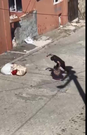 Sokakta tartıştığı eşini darbetti; gözaltına alındı