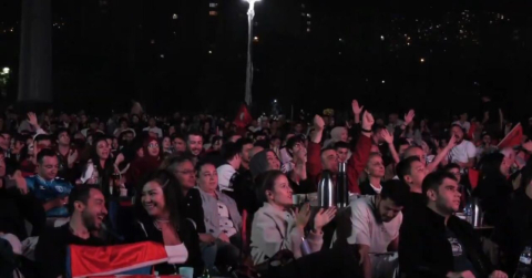 EuroBasket 2025 finali Ankara’da dev ekranlardan takip edildi