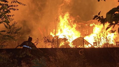 Samsun'da kereste fabrikasında yangın
