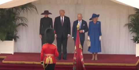 ABD Başkanı Donald Trump, Kral Charles ile bir araya geldi