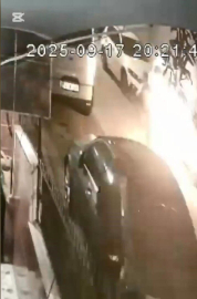 İstanbul- Kağıthane'de havai fişekli kutlamada başı yarılan kadının bayıldığı anlar kamerada