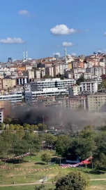 İstanbul - Kağıthane'de iş yerinde yangın-1
