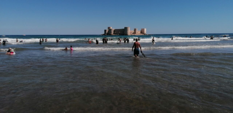 Kızkalesi'nde eylülde turist yoğunluğu