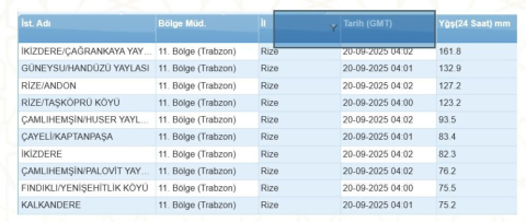 Rize'de yağış, sel ve heyelana neden oldu (3)