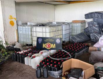 Adana merkezli 5 ilde sahte içki operasyonu