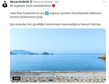 Bakan Kurum: Bu yaz 8 plajımızı halkımızın ücretsiz kullanımına açtık