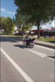 Tokat’ta kara yolunda tehlikeli sürüşü kamerada