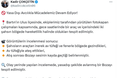 Bozayıyı vuran avcılar fotokapan ile tespit edildi