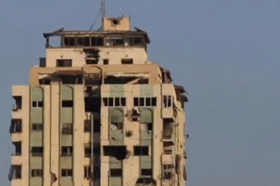 İsrail, Gazze'deki en yüksek binaya saldırı düzenledi