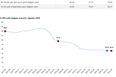 TÜİK: Hizmet üretici fiyatları ağustosta arttı
