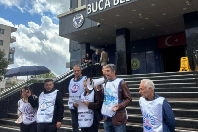Buca Belediyesi'nde iş bırakma eylemi
