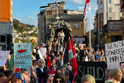 Zonguldak’ta kadınlar Filistin için yürüdü