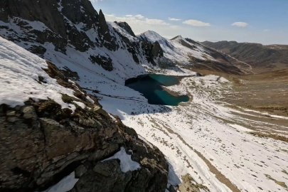 Kaçkar'ın kalpli gölünde aksiyon dolu uçuş