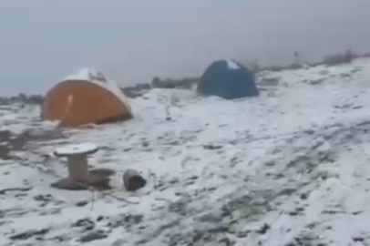 Niğde'de kar yağışı etkili oldu; 4 dağcı mahsur kaldı