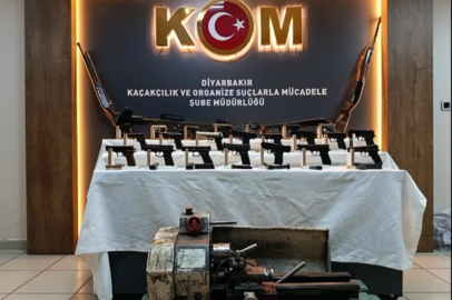 Diyarbakır merkezli 13 ilde silah kaçakçılığı operasyonunda 19 tutuklama