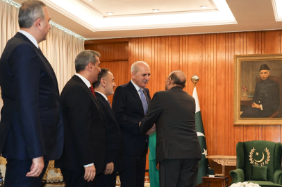 TBMM Başkanı Kurtulmuş, Pakistan Cumhurbaşkanı Zerdari tarafından kabul edildi