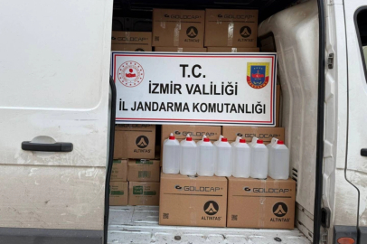 İzmir’de 1 ton etil alkol ele geçirildi
