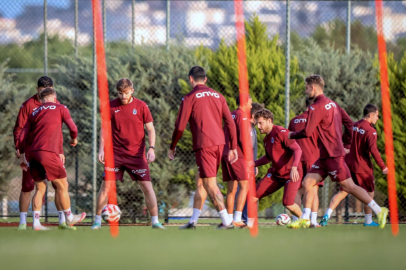 Trabzonspor, Çaykur Rizespor maçı hazırlıklarını sürdürdü