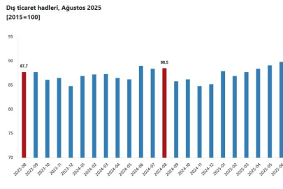 TÜİK: Dış ticaret haddi 2,8 puan arttı