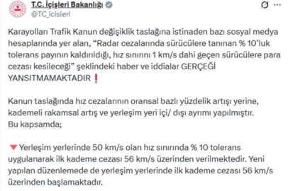 İçişleri: Hız sınırı aşımında tolerans uygulaması devam edecek