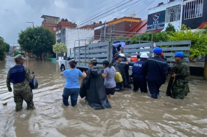 Meksika'da şiddetli yağışlar nedeniyle hayatını kaybedenlerin sayısı 66'ya ulaştı