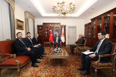 Numan Kurtulmuş, TÜRKPA Genel Sekreteri Hasan'ı kabul etti