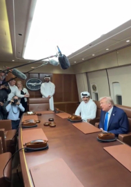 ABD Başkanı Trump, Doha'da Katar Emiri Al Sani ile görüştü