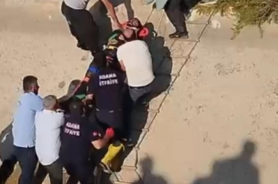 Motosiklet sulama kanalına düştü: 2 yaralı