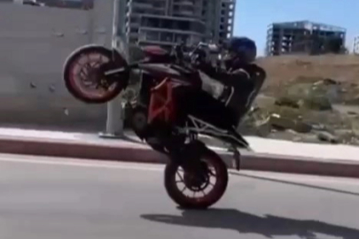 Motosikletle makas atan sürücüye 19 bin lira ceza