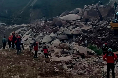 Ordu'da taş ocağında göçük meydana geldi; 2 kişi enkaz altında kaldı