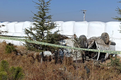 Takla atan otomobilin sürücüsü öldü, arkadaşı ağır yaralandı