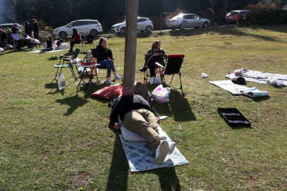 Trabzon'da sıcak havayı fırsat bilenler, yayla ve parklara akın etti