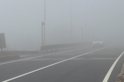 Bolu Dağı'nda sis etkili oldu
