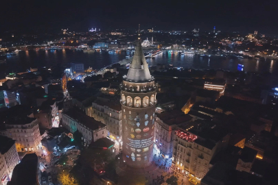Galata Kulesi'nde kültürel mirasların görselleri yansıtıldı
