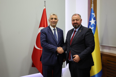 Bakan Bolat, Bosna Hersek Zenica-Doboj Kantonu Ekonomi Bakanı Sibonjic ile görüştü