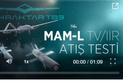 Bayraktar TB3, MAM-L IIR ile hedefi tam isabetle vurdu