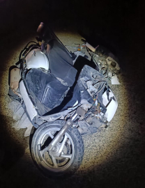 Edirne'de refüje çarpıp, devrilen motosikletin sürücüsü ağır yaralandı