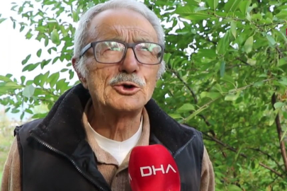 86 yaşında, arazisinde 54 farklı organik meyve yetiştiriyor