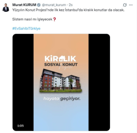 Bakan Kurum'dan, kiralık sosyal konut paylaşımı