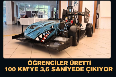 Üniversitelilerin ürettiği elektrikli yarış aracı, 100 kilometreye 3,6 saniyede çıkıyor