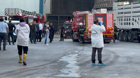 Un fabrikasında doğal gaz patlaması