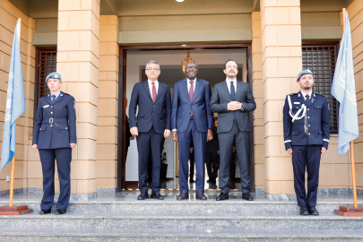 KKTC Cumhurbaşkanı Erhürman ile GKRY lideri Hristodulidis bir araya geldi