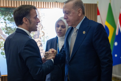 Cumhurbaşkanı Erdoğan, Fransa Cumhurbaşkanı Macron ile görüştü