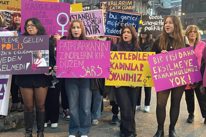 Zonguldak'ta kadınlara yönelik şiddet ve cinayetler protesto edildi