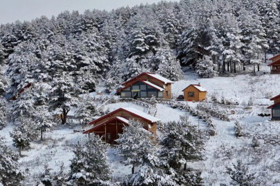 Dumanlı Tabiat Parkı'nda kış manzarası
